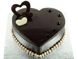 Party Special Cholate Heart Cake[450g]