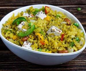 Exotic veg paneer poha