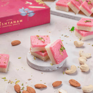 Pink Coconut Barfi