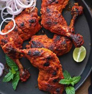 Keto Tandoori Chicken 2 Pcs [marinated In Olive Oil,yoghurt,spices,2 Carbs Approx.]