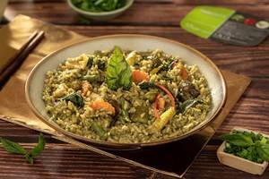 Vegetable Green Curry Rice