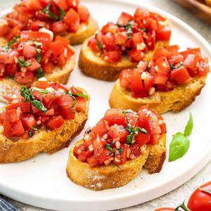 Vegan Bruschetta Tomato Basil [5 Pcs]