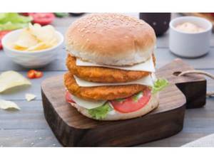 Veg Double Tikki Burger
