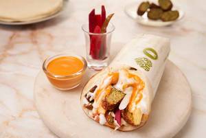 Devil (Spicy) Falafel Shawarma Roll