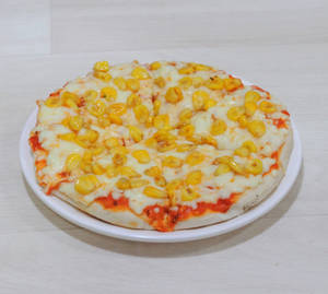 Corn paneer cheese pizza