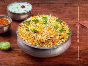 Veg hydrabadi biryani [full]