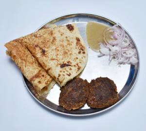 Veg Kebab Paratha(H) + Paneer Kebab Paratha (H)+ Lalmohan (1Pc)