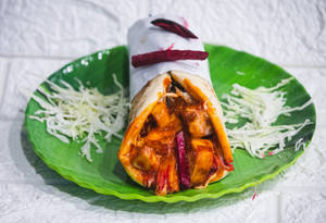 Paneer Schezwan Shawarma