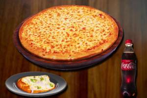 1 Regular Pizza[7 inches] (Margherita), 1 Pc. Of Garlic Bread,1 Cold Drink Pet Bottle