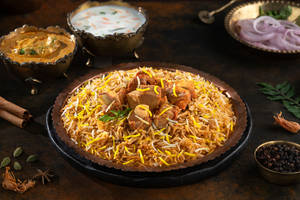 Gosht-e-nizami Dum Biryani ( Mutton Dum Hyderabadi Biryani - Serve -2 )