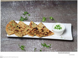 2 Stuffed Paratha With Choice Of Curd  Or 2 Butter