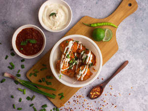 Veg Schezwan Fried Momos