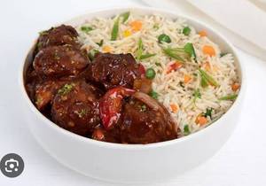 Veg Ball Manchurian  Rice Bawl