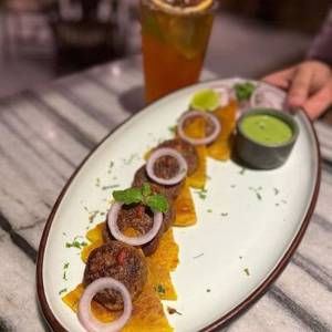Lamb Galouti With Mint Chutney