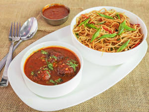 Noodles manchurian Combo [ mix]