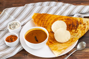 Masala Dosa +  Idli Sambar