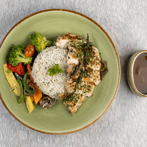 Grilled Chicken Herb Rice Bowl