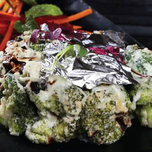 Grilled Cheesy Broccoli
