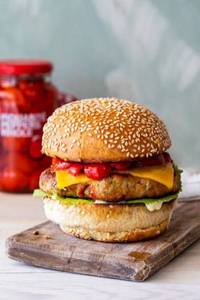 Indian Spiced Chicken Burger