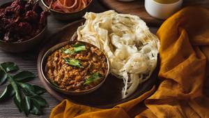 Mushroom Chettinad With Parotta