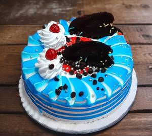 Blueberry Fresh Cream Cake [Eggless]