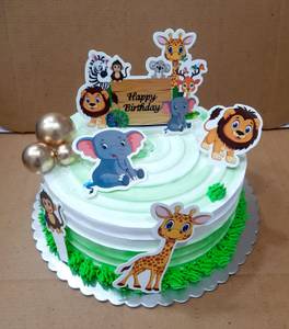 Jungle Theme Chocolate Cake