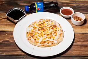 Cheese Sweet Corn Pizza+250ml Pepsi+chocolava Cake