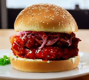 Korean Fried Chicken Burger