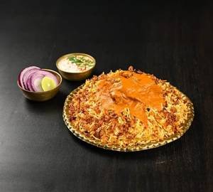 Butter Chicken Biryani 650ml With ( Raita And Salan)