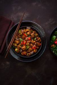 Mushroom Waterchestnut Dry Red Chilli