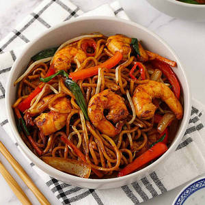 Prawn Schezwan Noodles