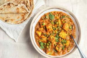 Matter Paneer + 5 Roti + Salad
