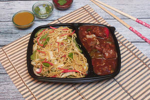 Pork Chilly Gravy With Veg Fried Rice
