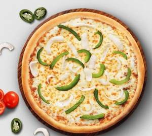 Paneer and capsicum pizza