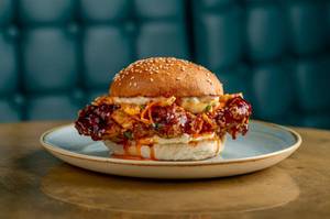 Korean Bbq Chicken Burger