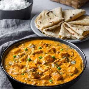 (mutter Paneer + 3 Roti + Salad + Achar) Combo Meal