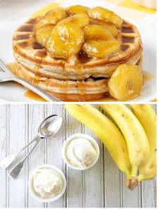 Foster Banana Waffle+ 150ml Icecream
