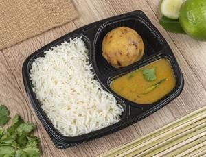 Basmati Rice+moong Dal+alu Bharta Tray