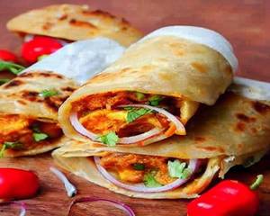 Chicken Keema Double Egg Roll