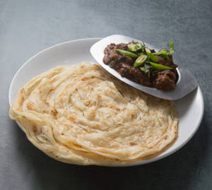 2 parotta with beef fry