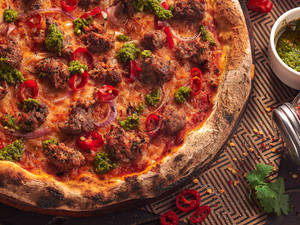 Lamb Chimichurri Pizza
