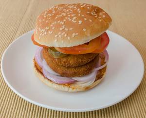 Double Chiken King Burger With Cheese  (grilled