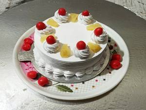 Eggless pineapple cake    