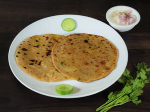 Double Aloo Paratha With Curd[healthy Way To Cheat]