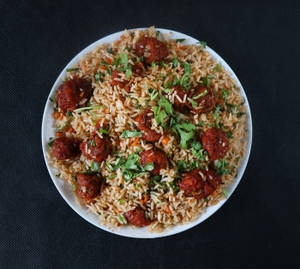 Double Egg Manchurian Fried Rice