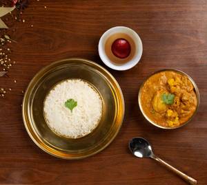 Aloo Gobhi Rice Thali Combo