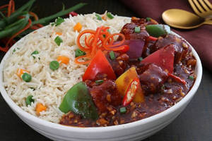 Cheese Chilly Rice Bowl