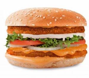 PP Veg Double Patty Burger