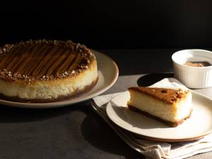 Baked Toffee Cheesecake - Slice