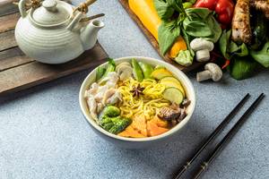 Non Veg Asian Noodle Soup